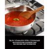 imageBabish TriPly Stainless Steel Professional Grade Saute Pan wLid 5QuartStainless Steel
