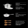 imageBabish TriPly Stainless Steel Professional Grade Saute Pan wLid 5QuartStainless Steel