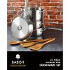 imageBabish TriPly Stainless Steel Professional Grade Saute Pan wLid 5QuartStainless Steel
