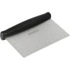 imageBabish MultiPurpose Stainless Steel ScaperChopper with Grip 6Inch SilverBlack