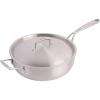 imageBabish TriPly Stainless Steel Professional Grade Saute Pan wLid 5QuartStainless Steel