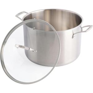 imageBabish TriPly Stainless Steel Professional Grade Stock Pot wLid 12Quart12 Quarts