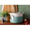 imageOprahs Favorite Things  6QT Triply Stainless Steel Dutch Oven wNonStick NonToxic Ceramic Interior and Ceramic Steamer InsertSage Green