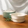 imageOprahs Favorite Things  6QT Triply Stainless Steel Dutch Oven wNonStick NonToxic Ceramic Interior and Ceramic Steamer InsertSage Green