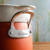 imageOprahs Favorite Things  6QT Triply Stainless Steel Dutch Oven wNonStick NonToxic Ceramic Interior and Ceramic Steamer InsertTerracotta Orange