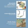 imageSur La Table Kitchen Essential Va Bene Manual Pasta Maker Machine Noodle Maker wRollers ampamp Cutters  Spaghetti Fettuccini Lasagna or Dumpling Skin  Stainless SteelJuniper Green