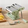 imageSur La Table Kitchen Essential Va Bene Manual Pasta Maker Machine Noodle Maker wRollers ampamp Cutters  Spaghetti Fettuccini Lasagna or Dumpling Skin  Stainless SteelJuniper Green