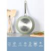 imageSur La Table Kitchen Essentials 8 Inch Fry Pan PFA Free Titanium Ceramic Nonstick Interior Forged Aluminum Cookware Frying Pan  Green  Induction CompatibleGreen