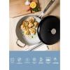 imageSur La Table Kitchen Essentials Potluck Porch 10 Piece PFA Free Ceramic Non stick Interior Forged Aluminum Cookware Pots and Pans Set WAluminum Lids  Green  Induction CompatibleBlack 45 qt Saute Pan