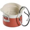 imageOprahs Favorite Things  6QT Triply Stainless Steel Dutch Oven wNonStick NonToxic Ceramic Interior and Ceramic Steamer InsertTerracotta Orange