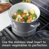 imageKenmore Broadway 16Quart Steamer Stock Pot  Graphite Grey