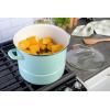 imageKenmore Broadway Steamer Stock Pot with Insert and Lid 16Quart Glacier Blue