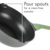 imageKenmore Theodore 13 Inch Cast Aluminum Saut Pan WLid Nonstick Interior and Induction Base