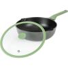 imageKenmore Theodore 13 Inch Cast Aluminum Saut Pan WLid Nonstick Interior and Induction Base