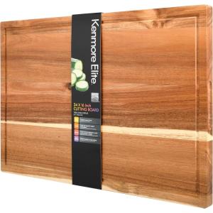 imageKenmore Kenosha Heavy Duty Acacia Wood Extra Large Cutting Board WJuice Grove 24x16inch