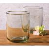 imageBloomhouse Lyon Sky 4 Piece Hand Made 16 OZ Lapis Blue Colored Glass Double Old Fashioned Set wFour CoastersJadeite Glass