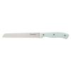 imageKenmore Kane 14Piece Stainless Steel Kitchen Knife Block Set  Triple Rivet ABS Handles Cream White  Chef Bread Utility Paring Steak Knives ampamp Kitchen Shears in Wood Storage BlockGlacier Blue