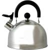 imageMr Coffee Clarefield 24 Qt Whistling Tea Kettle  Matte Black Stovetop Water Kettle with Lid HeatResistant Nylon Handle and Knob Stainless Steel TrimMirror Polish