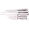 imageOster Baldwyn 5Piece Stainless Steel Knife Block Set with Wood Magnetic Stand  Countertop Display ampamp KnifeSafe StorageBrushed Satin Baldwyn 22pc