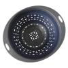 imageOster Bluemarine 10Inch Foldable Strainer  Collapsible Colander for Pasta Vegetables Fruits SpaceSaving Kitchen Tool BlueGrey Dishwasher SafeBlueGrey 10 Strainer