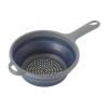 imageOster Bluemarine 10Inch Foldable Strainer  Collapsible Colander for Pasta Vegetables Fruits SpaceSaving Kitchen Tool BlueGrey Dishwasher SafeBlueGrey 7 Strainer