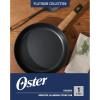 imageOster Platinum Abbottsford 11Inch Matte Black Ceramic Nonstick Wok with Gold Stainless Steel Handle  Flat Bottom Oven ampamp Induction SafeBlack w Wood 12 Fry Pan