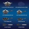 imageOster SmartHandle Advance 13Piece Nonstick Cookware Set  Matte Black Finish Induction Base Detachable Handles Forged Aluminum Oven ampamp Dishwasher Safe With Utensils ampamp Pan ProtectorsBlack  Blue Hawke