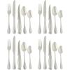 imageOster Stonington 20Piece Stainless Steel Flatware Set with Steak Knives  Service for 4 Silverware Cutlery Utensils Dishwasher SafeBella Vista