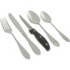 imageOster Macmillan 20Piece Heavy Guage Stainless Steel Flatware Set with Steak Knives  Service for 4 Silverware Cutlery Utensils Dishwasher SafeSilvermist