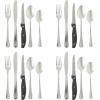 imageOster Macmillan 20Piece Heavy Guage Stainless Steel Flatware Set with Steak Knives  Service for 4 Silverware Cutlery Utensils Dishwasher SafeStonington