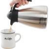 imageMr Coffee Olympia 34 OZ Thermal Coffee Carafe  Stainless Steel Double Wall Insulated Coffee Pot with Lid and Handle Keeps Drinks Hot or Cold