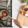 imageSur La Table Kitchen Essential Charms Stainlees Steel Turner With Beechwood HandleKitchen Charms StainlessBeechwood