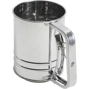 imageOster Helmsdale 2 Cup Stainless Steel Flour Sifter for Baking for Crank SifterStainless Steel Flour Sifter