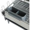 imageKenmore Loxdell Expandable Full Size Rust Resistant Dish Rack with Drain Board and Flatware Caddy