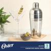 imageOster Baldwyn 750 mL Cocktail Shaker with Lid  Stainless Steel Martini Shaker Drink Mixer Bar Tool for Home Bartending and Cocktails