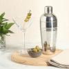 imageOster Baldwyn 750 mL Cocktail Shaker with Lid  Stainless Steel Martini Shaker Drink Mixer Bar Tool for Home Bartending and Cocktails