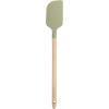 imageSur La Table Kitchen Essential Mealcraft Silicone Kitchen Spoon  Juniper GreenJuniper Green SiliconeBeechwood