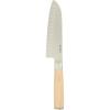 Santoku Knife - Light Pakka Wood Handle