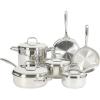 imageOster Platinum Silverbolt 6 Piece Stackable SpaceSaving Dutch Oven Sauce Pan Cookware SetStainless Sedwick