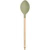 imageSur La Table Kitchen Essential Mealcraft Silicone Kitchen Spoon  Juniper GreenJuniper Green SiliconeBeechwood