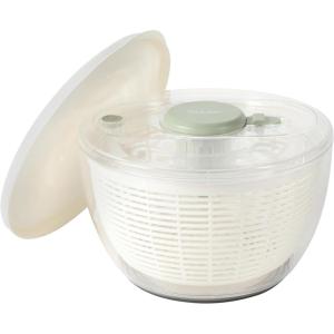 imageSur La Table Kitchen Essential 63 Qt Salad Spinner Fruit Wahser Fruit Washing Bowl with Strainer Vegertable Cleaner Salad Cleaner Lettuce Washer  Navy BlueJuniper Green