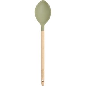 imageSur La Table Kitchen Essential Mealcraft Silicone Spatula  Juniper GreenJuniper Green SiliconeBeechwood