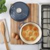 image:imageGibson Home Addlestone 5 Qt Enameled Cast Iron Dutch Oven Pot with Lid  Round Oven Safe to 500F Ideal for Bread Baking amp Stews  Gradient TaupeGradient Navy Blue