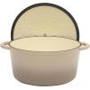 image:imageGibson Home Addlestone 5 Qt Enameled Cast Iron Dutch Oven Pot with Lid  Round Oven Safe to 500F Ideal for Bread Baking amp Stews  Gradient TaupeGradient Taupe