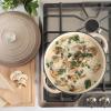 image:imageGibson Home Addlestone 5 Qt Enameled Cast Iron Dutch Oven Pot with Lid  Round Oven Safe to 500F Ideal for Bread Baking amp Stews  Gradient TaupeGradient Taupe