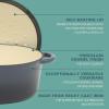 image:imageGibson Home Addlestone 5 Qt Enameled Cast Iron Dutch Oven Pot with Lid  Round Oven Safe to 500F Ideal for Bread Baking amp Stews  Gradient TaupeGradient Navy Blue