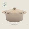 image:imageGibson Home Addlestone 5 Qt Enameled Cast Iron Dutch Oven Pot with Lid  Round Oven Safe to 500F Ideal for Bread Baking amp Stews  Gradient TaupeGradient Taupe