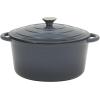 image:imageGibson Home Addlestone 5 Qt Enameled Cast Iron Dutch Oven Pot with Lid  Round Oven Safe to 500F Ideal for Bread Baking amp Stews  Gradient TaupeGradient Navy Blue