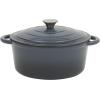 image:imageGibson Home Addlestone 5 Qt Enameled Cast Iron Dutch Oven Pot with Lid  Round Oven Safe to 500F Ideal for Bread Baking amp Stews  Gradient TaupeGradient Navy Blue