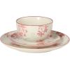 image:imageGibson Home Admiral Hall 12Piece Matte Stoneware Dinnerware Set  Dinner Plates Salad Plates amp Bowls with Pink Floral Pattern Durable Everyday Dish Set Microwave amp Dishwasher SafePink Floral Admiral Hall